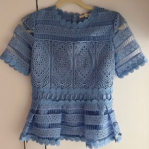 Maje lace top, size 2
